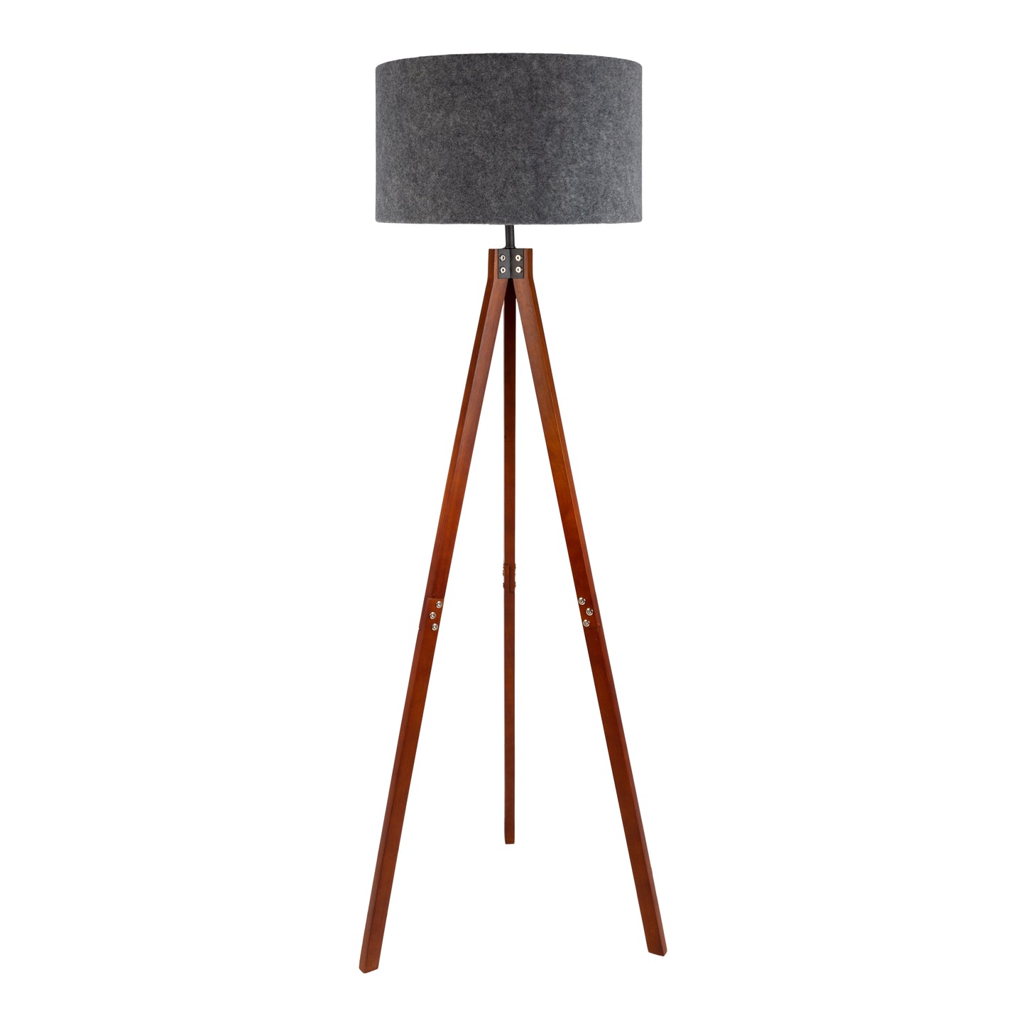 Stehleuchte "FILCO" braun/grau H: 147 cm