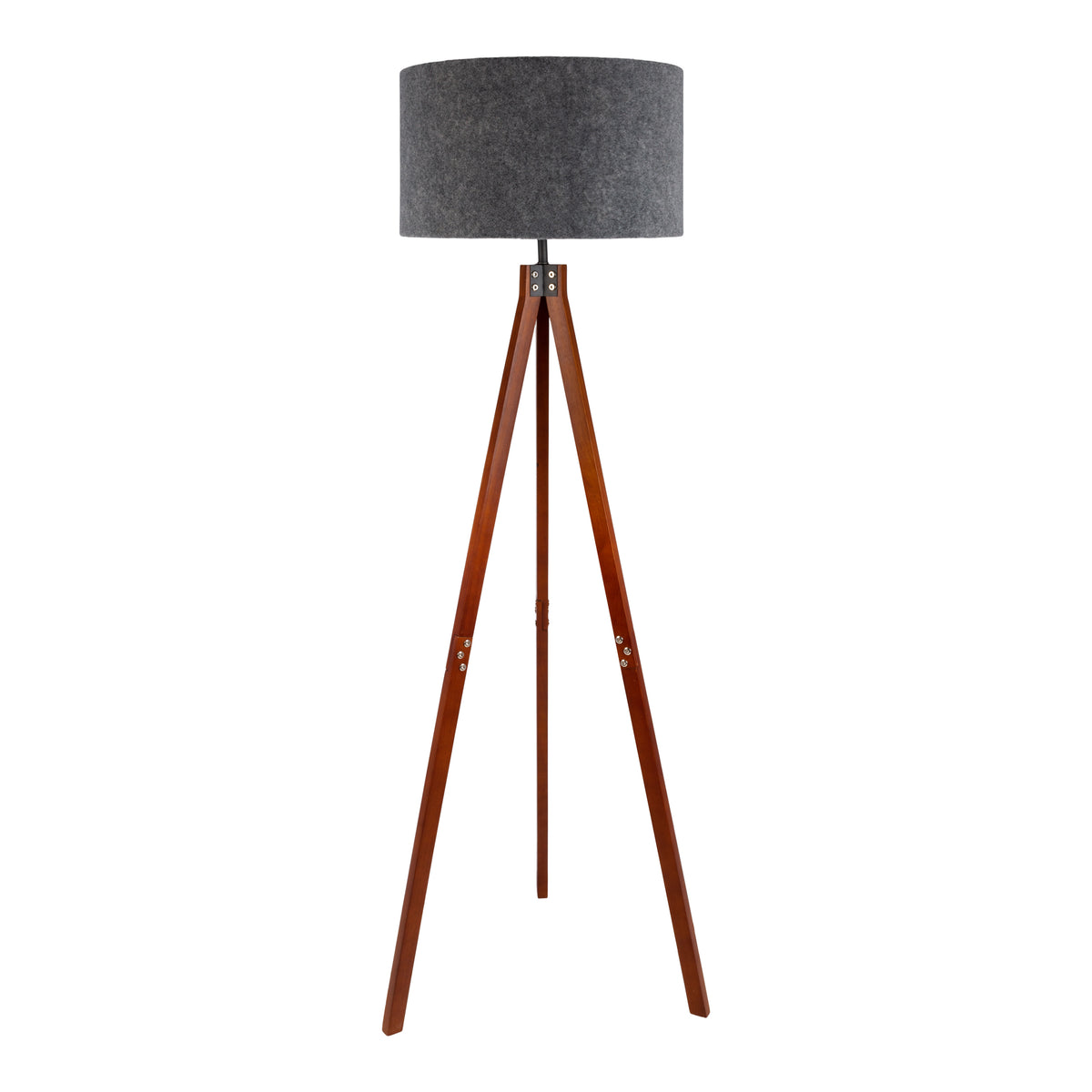 Stehleuchte "FILCO" braun/grau H: 147 cm