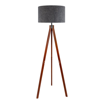 Stehleuchte "FILCO" braun/grau H: 147 cm