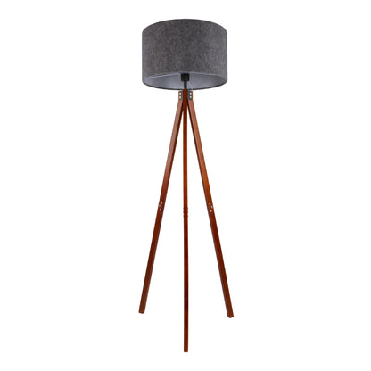 Stehleuchte "FILCO" braun/grau H: 147 cm