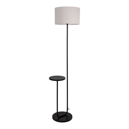 Stehleuchte mit integriertem Tisch "TORDIS" H: 157cm schwarz