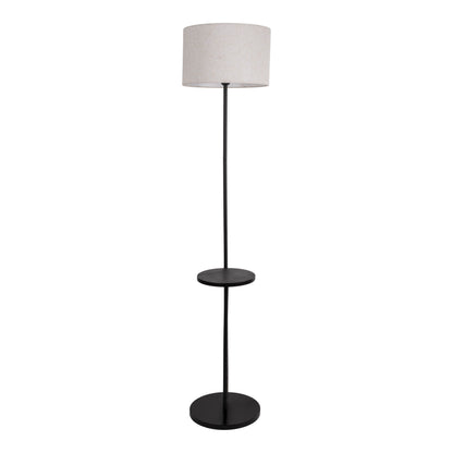 Stehleuchte mit integriertem Tisch "TORDIS" H: 157cm schwarz