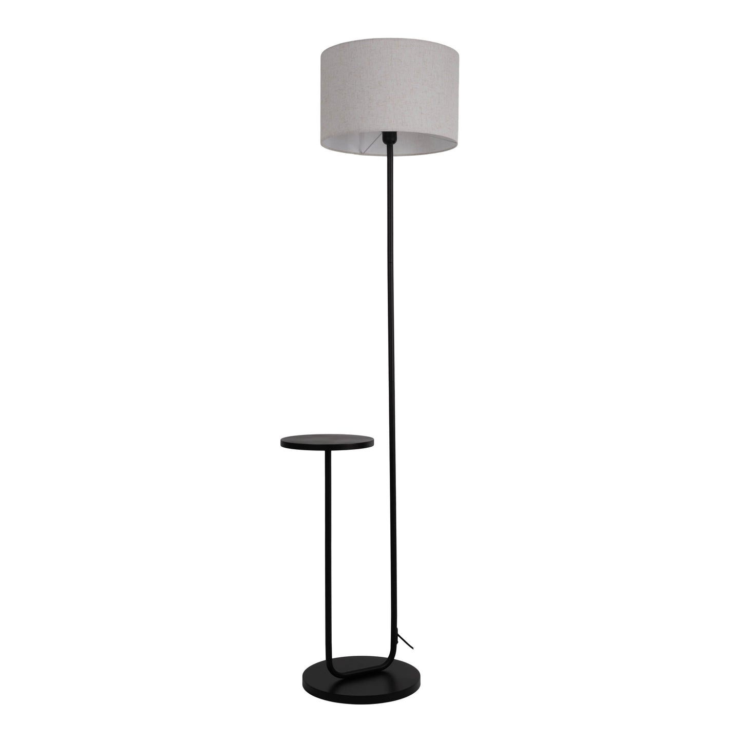 Stehleuchte mit integriertem Tisch "TORDIS" H: 157cm schwarz