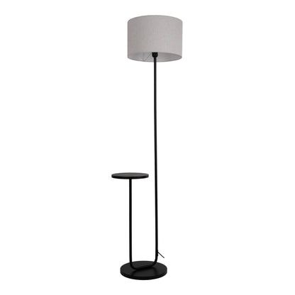 Stehleuchte mit integriertem Tisch "TORDIS" H: 157cm schwarz