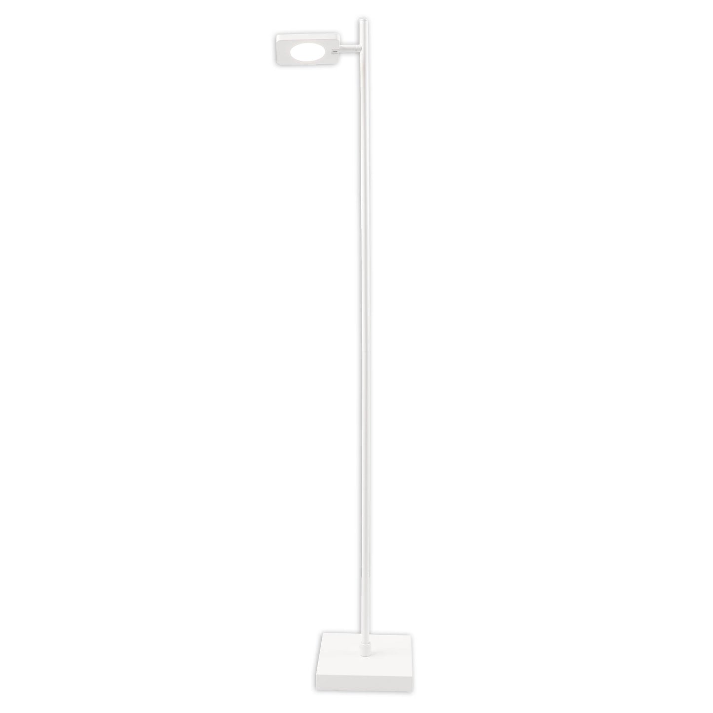 LED Akku-/ Stehleuchte "LUPA" H:135cm weiß