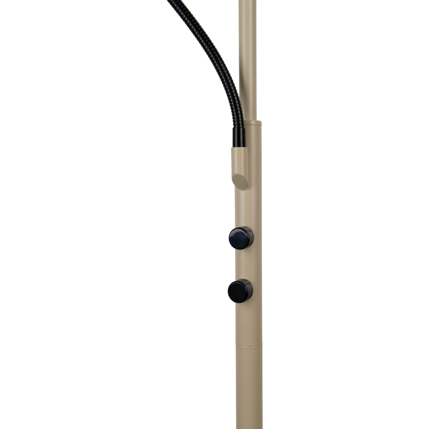 LED Stehleuchte "ROMIS" mit Lesearm frosted almond