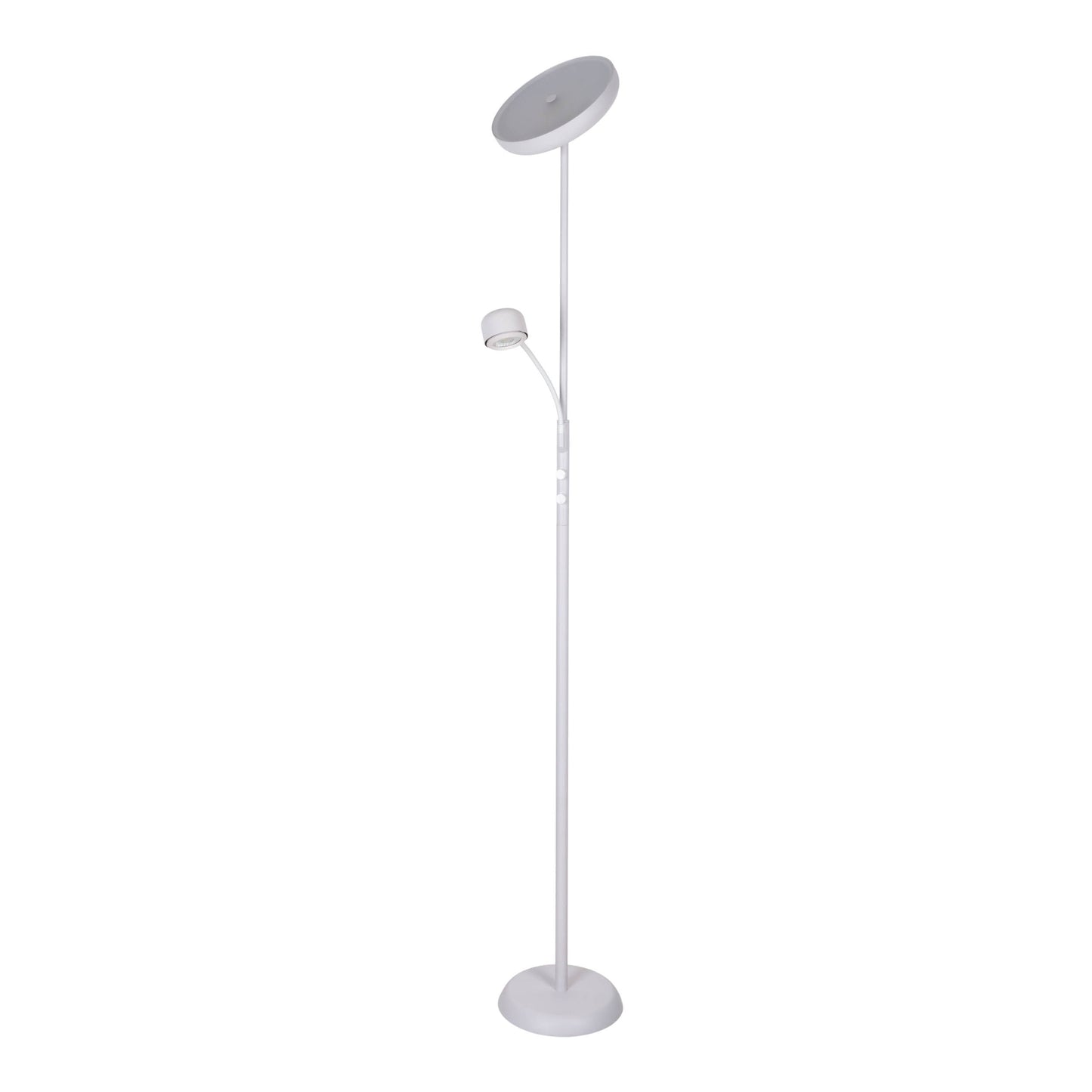 LED Stehleuchte "ROMIS" mit Lesearm weiß