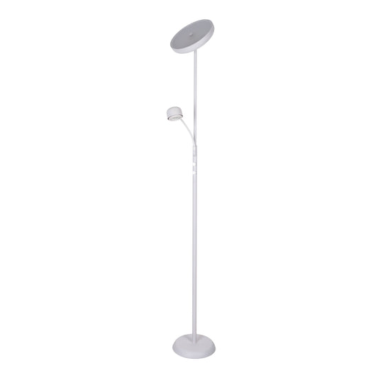 LED Stehleuchte "ROMIS" mit Lesearm weiß