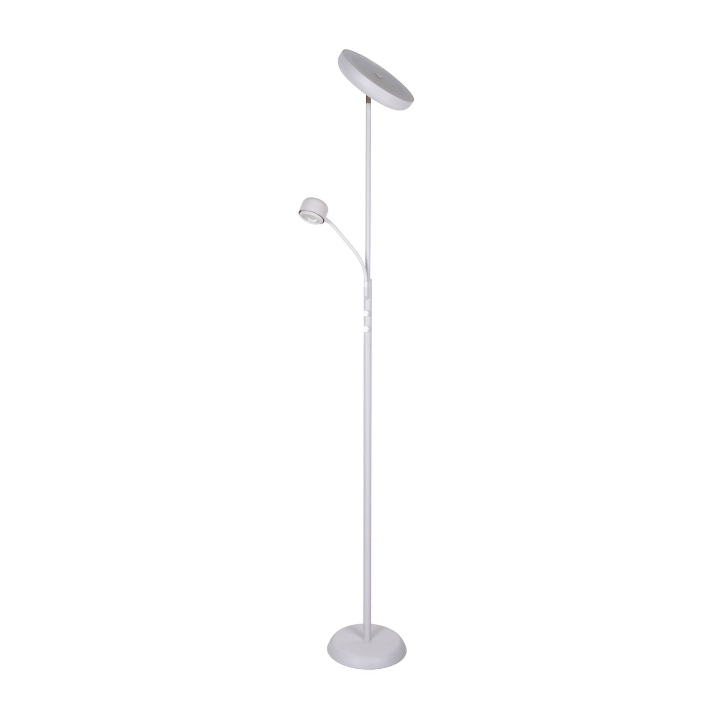 LED Stehleuchte "ROMIS" mit Lesearm weiß