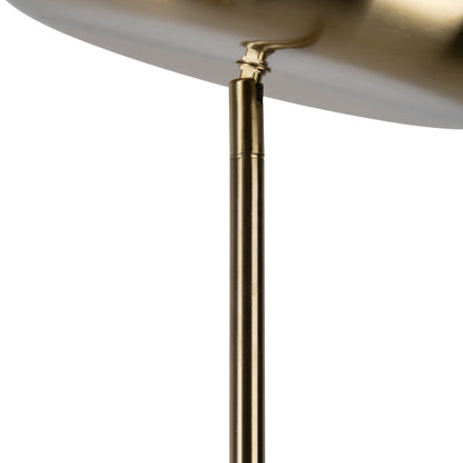 LED Stehleuchte "ROMIS" mit Lesearm H: 180cm messing matt