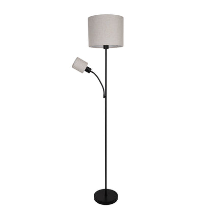 Stehleuchte "FILOMENA" H: 165cm schwarz/beige