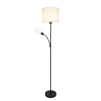 Stehleuchte "FILOMENA" H: 165cm schwarz/beige