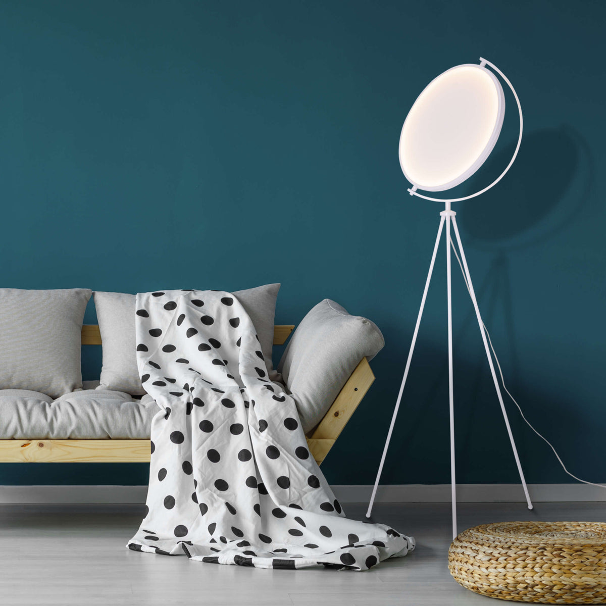 Textil-Stehleuchte "MUNEGA" h: 156cm