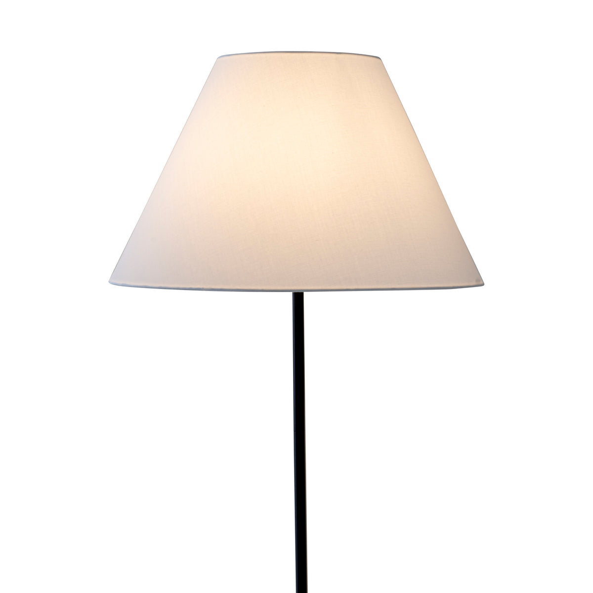 Stoffstehleuchte "JUNO" weiß h: 154cm