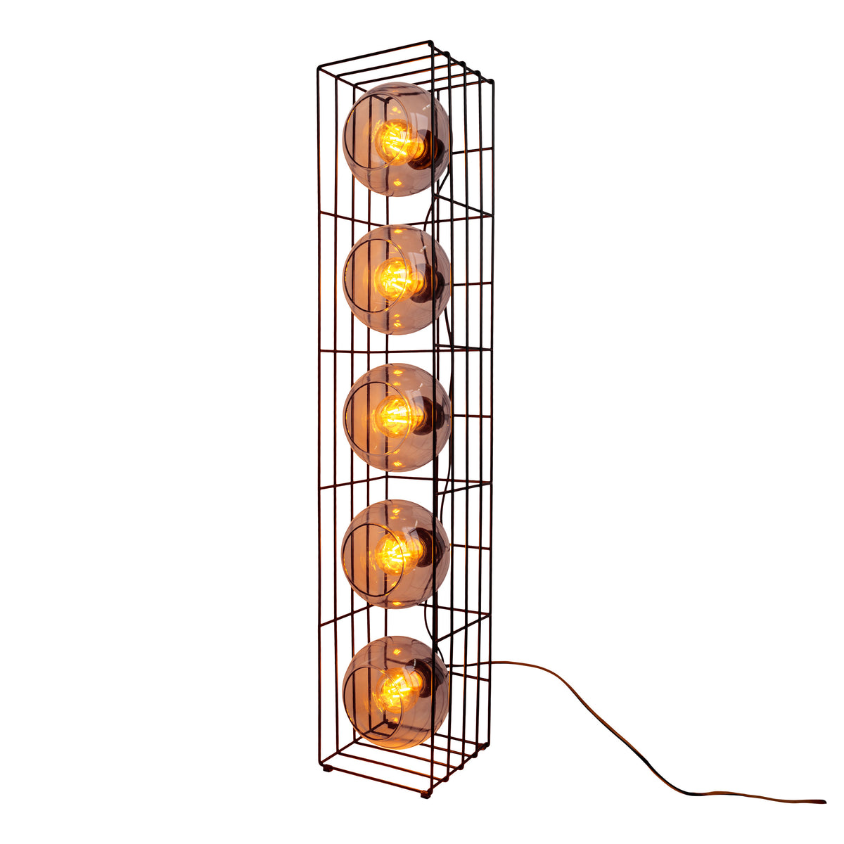 Glas-Stehleuchte "CESTA" H: 95cm