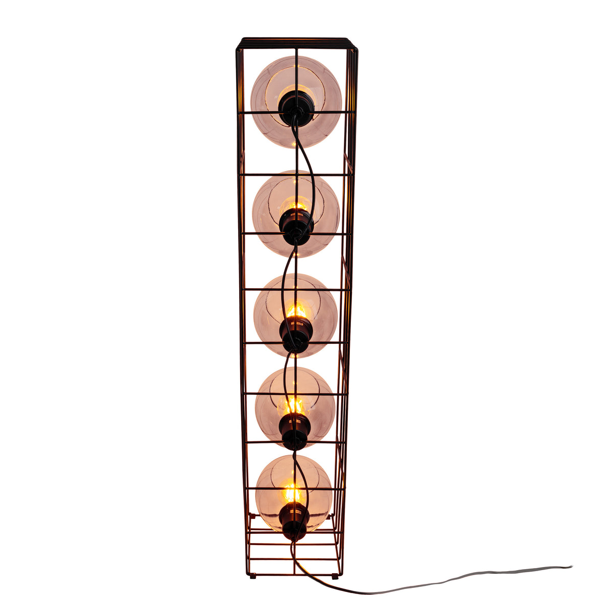 Glas-Stehleuchte "CESTA" H: 95cm