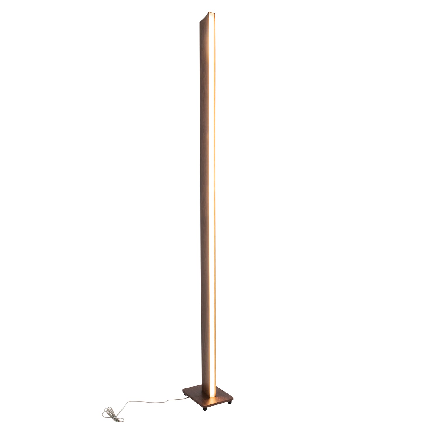 Stehleuchte - LED Stehleuchte "MADERA" h: 152cm natur, Stehlampe im Modern Style, ausMetall und Kunststoff in natur, 152 cm hoch, Maße 20 x 15 cm, inkl. LED  dimmbar  Schiebeschalter
