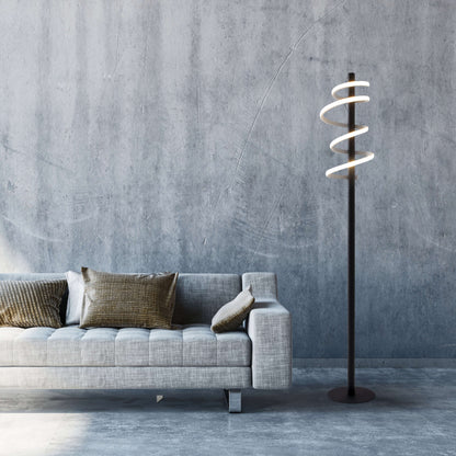 LED Stehleuchte "BELLEZA" H: 140cm schwarz
