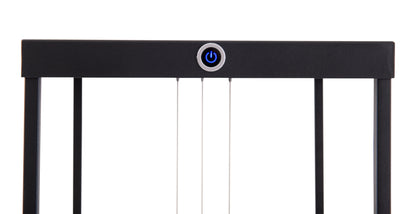 Stehleuchte - LED-Stehleuchte h: 140cm "TRIPOLIS", Stehlampe im Industrial Style, ausMetall und Kunststoff in schwarz, 140 cm hoch, Maße 26 x 26 cm, inkl. LED  dimmbar  Druckschalter