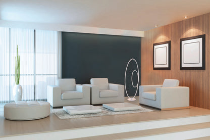 LED Stehleuchte h: 120cm weiß "ODRIVE"