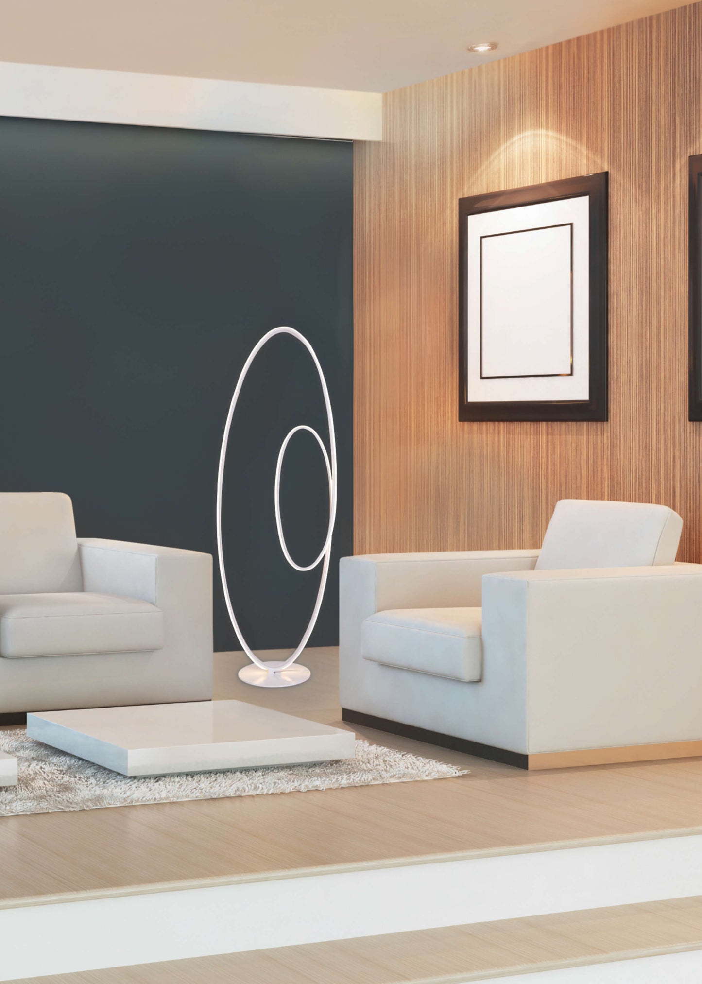 LED Stehleuchte h: 120cm weiß "ODRIVE"