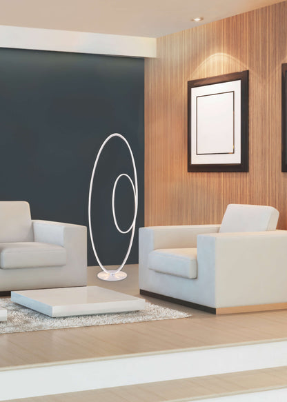 LED Stehleuchte h: 120cm weiß "ODRIVE"
