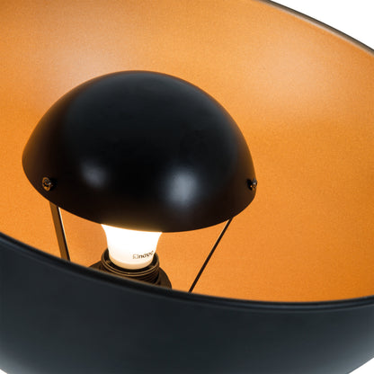 Stehleuchte Dreibein "BERNICE" H: 153cm schwarz / gold