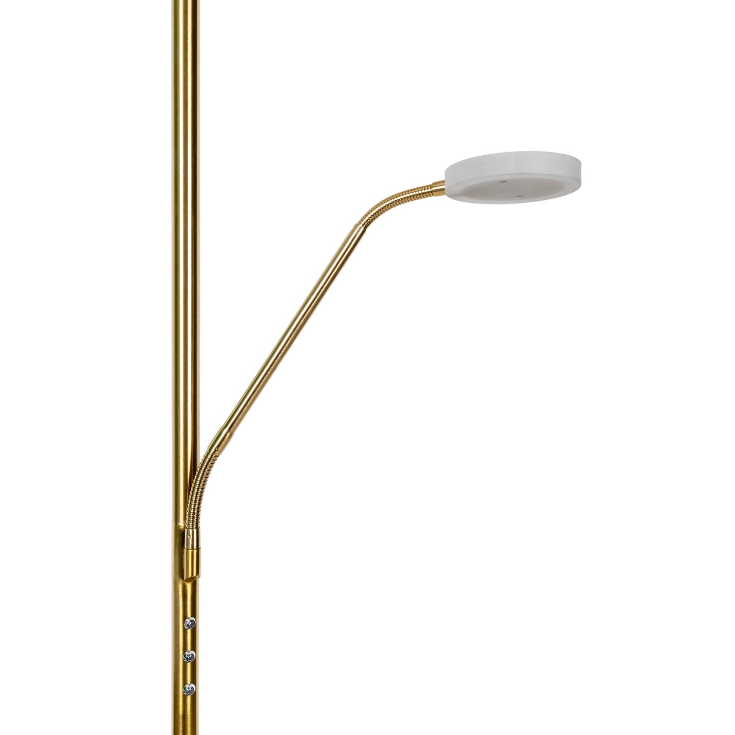 LED / CCT Stehleuchte "SAMIRO" inkl. Lesearm H: 180cm messing matt