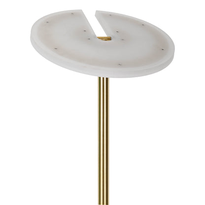 LED / CCT Stehleuchte "SAMIRO" inkl. Lesearm H: 180cm messing matt