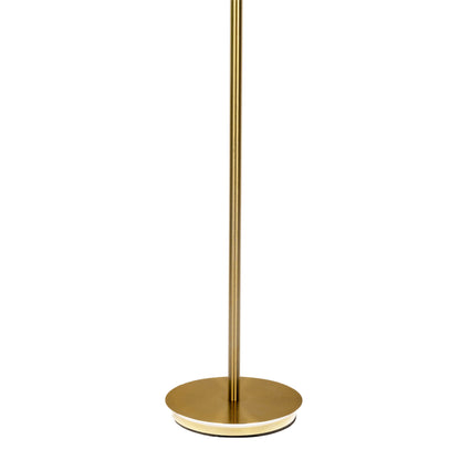 LED / CCT Stehleuchte "SAMIRO" inkl. Lesearm H: 180cm messing matt