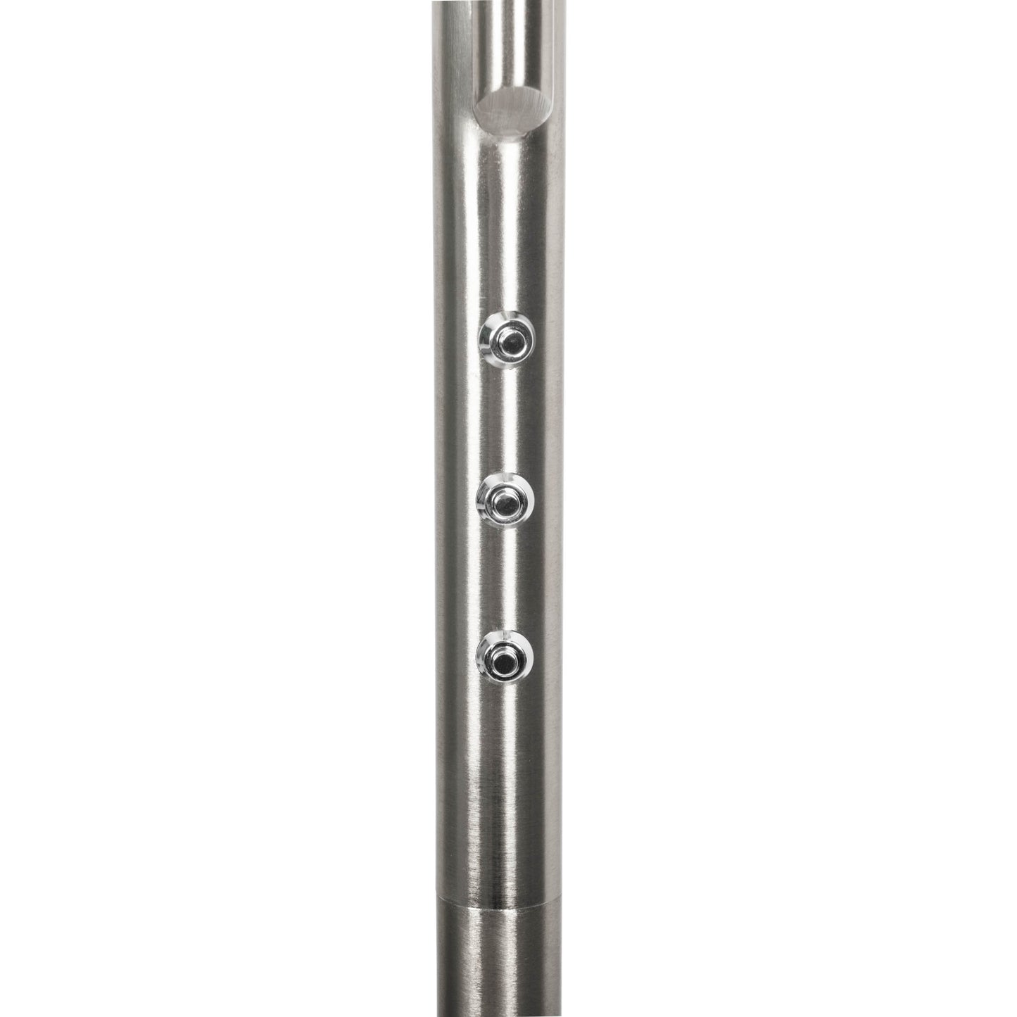 LED / CCT Stehleuchte "SAMIRO" inkl. Lesearm H: 180cm satiniert /stahl-blank