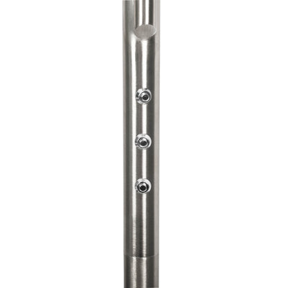 LED / CCT Stehleuchte "SAMIRO" inkl. Lesearm H: 180cm satiniert /stahl-blank
