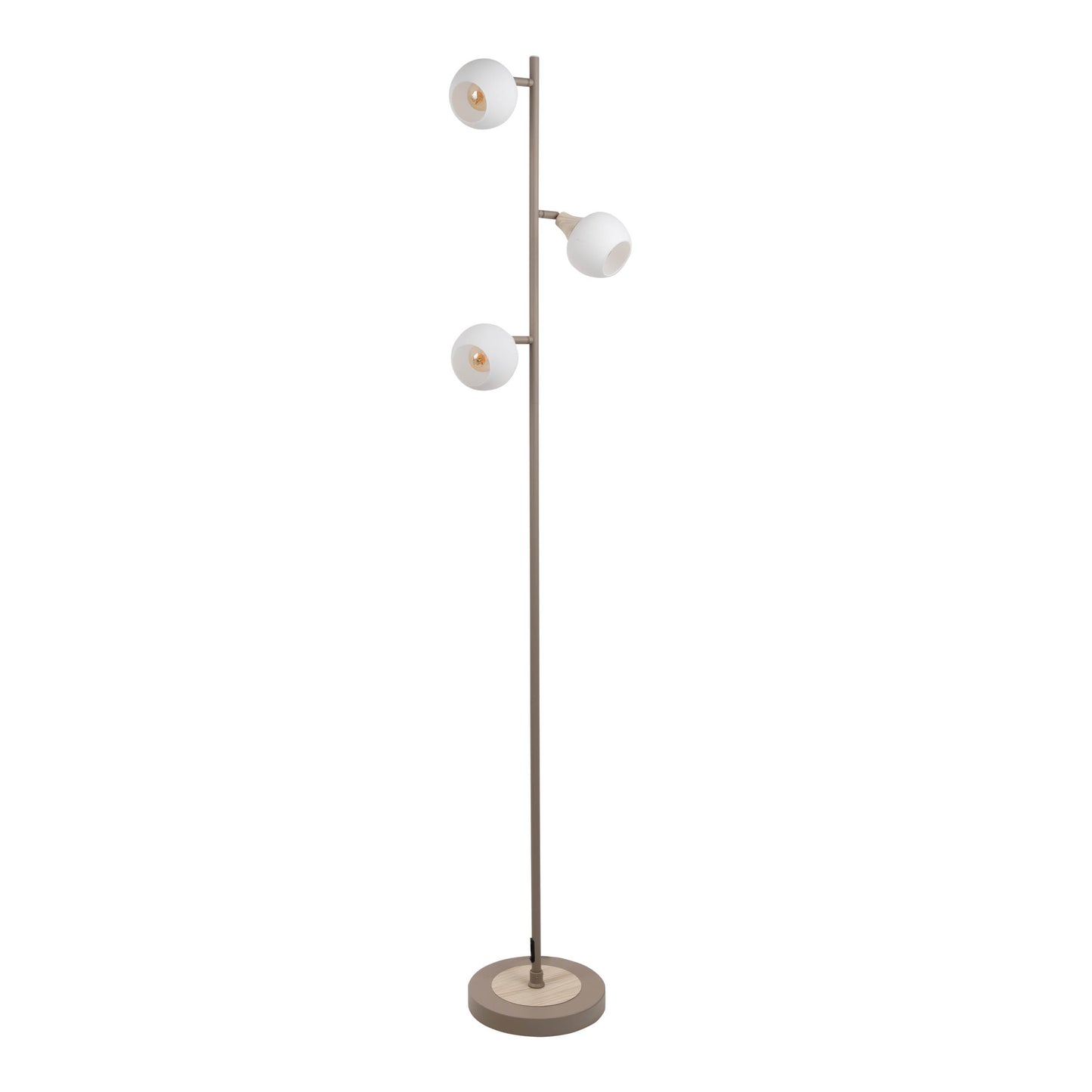 3er Stehleuchte "MONACO" H: 150cm beige