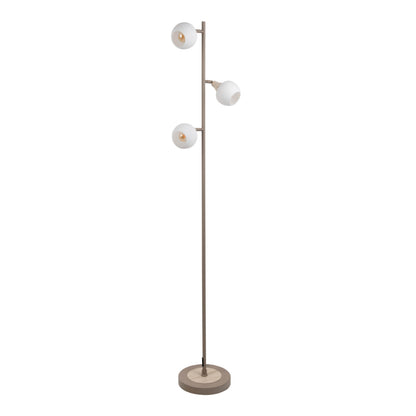 3er Stehleuchte "MONACO" H: 150cm beige