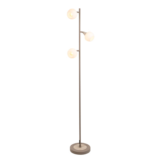 3er Stehleuchte "MONACO" H: 150cm beige