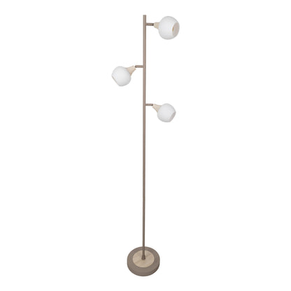3er Stehleuchte "MONACO" H: 150cm beige
