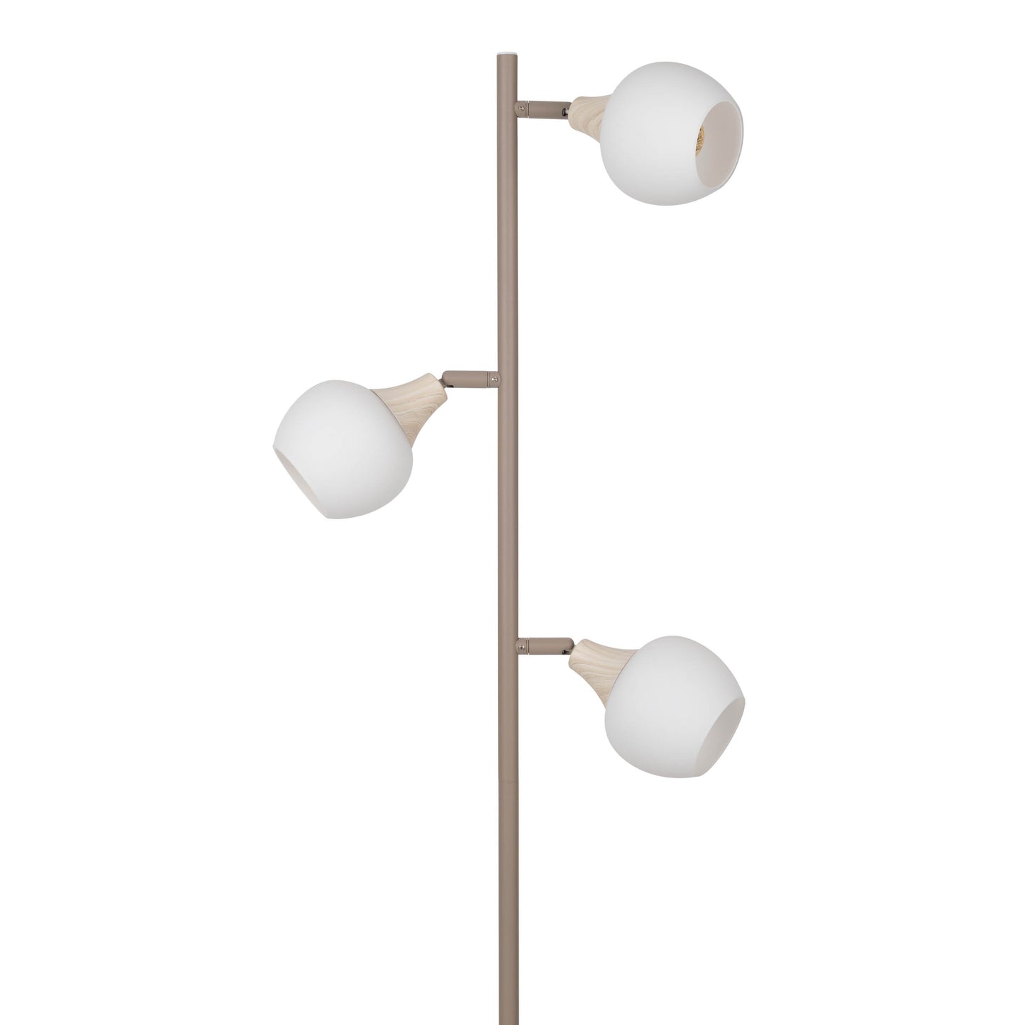3er Stehleuchte "MONACO" H: 150cm beige