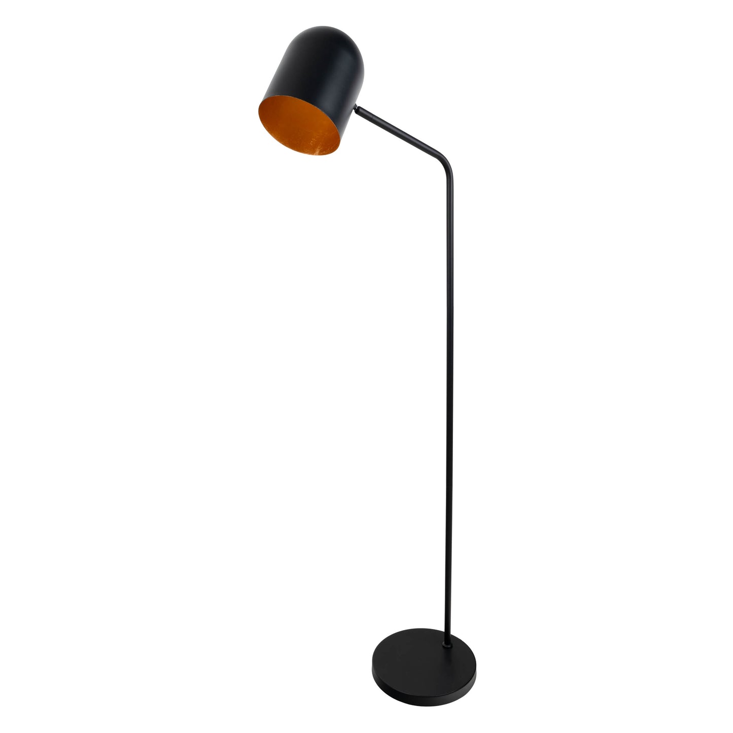 Stehleuchte "METAVION" H: 140cm schwarz/gold