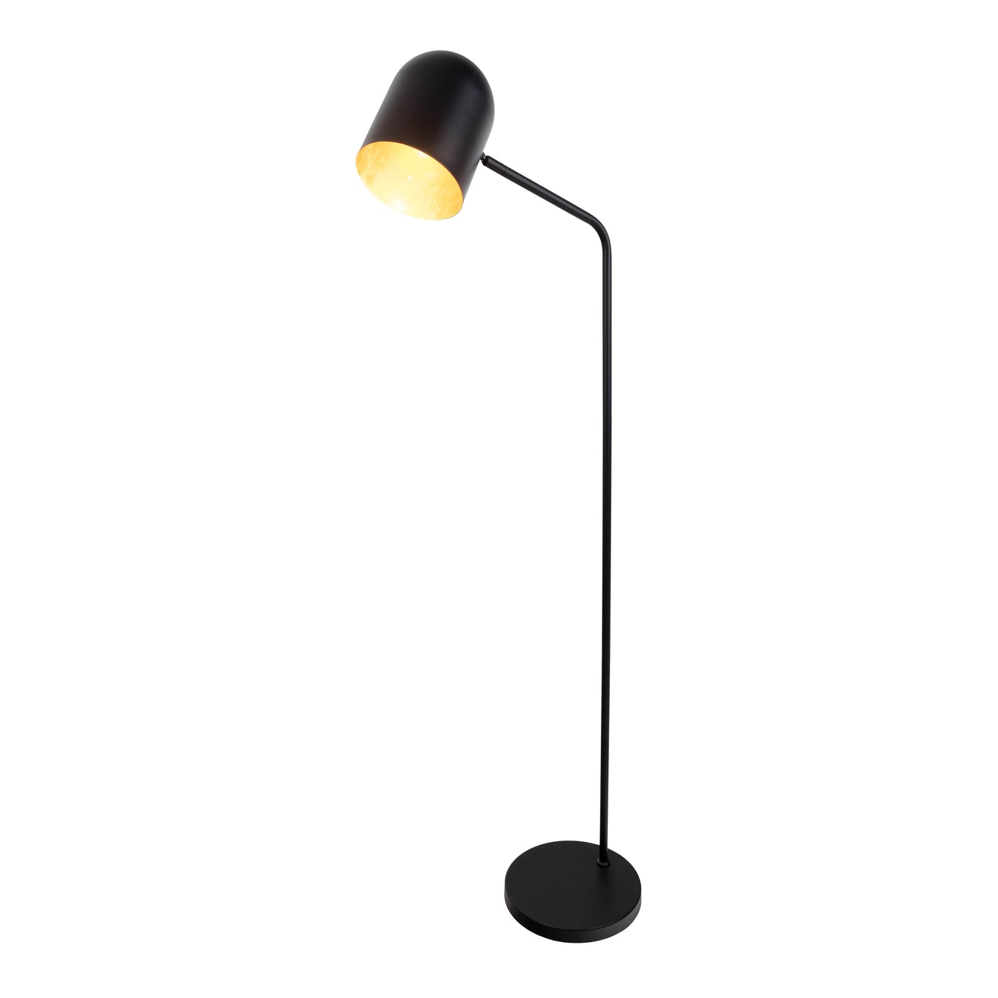 Stehleuchte "METAVION" H: 140cm schwarz/gold