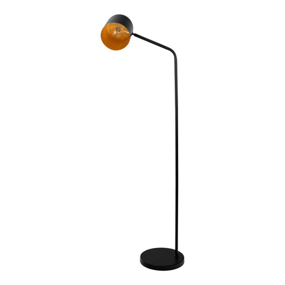 Stehleuchte "METAVION" H: 140cm schwarz/gold