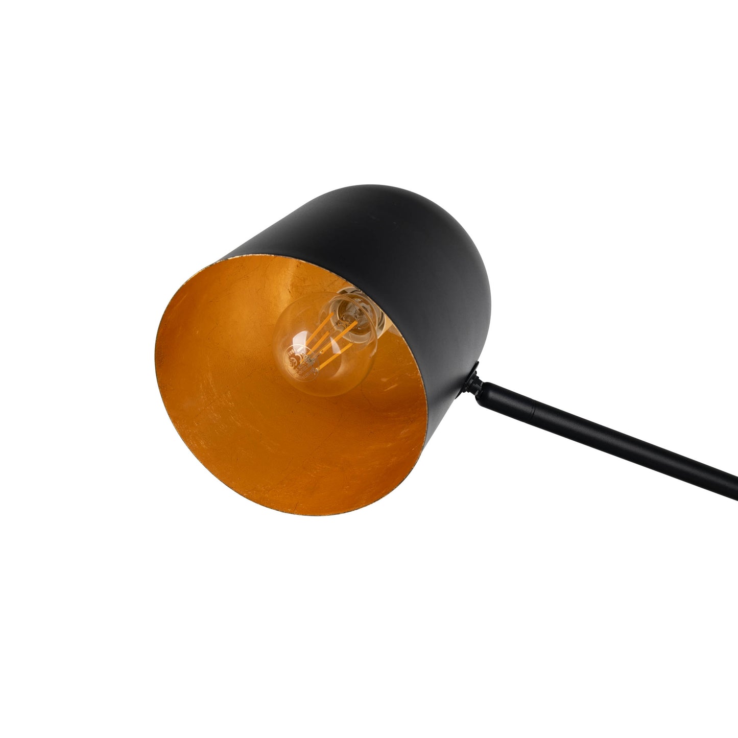Stehleuchte "METAVION" H: 140cm schwarz/gold