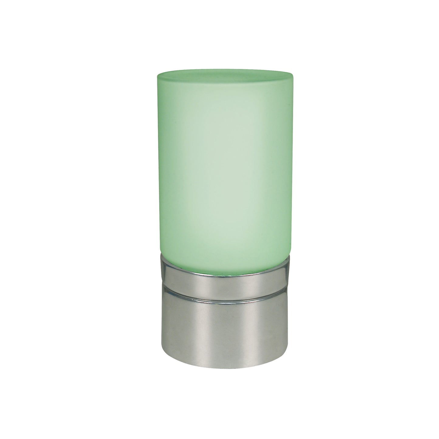 Tischleuchten - 2er-Set LED / RGB Glastischleuchte, Tischlampe im Modern Style, aus Kunststoff und Glas in weiß, 16 cm hoch, Ø 7,5 cm, inkl. LED  RGB-Farbwechsler  Schiebeschalter