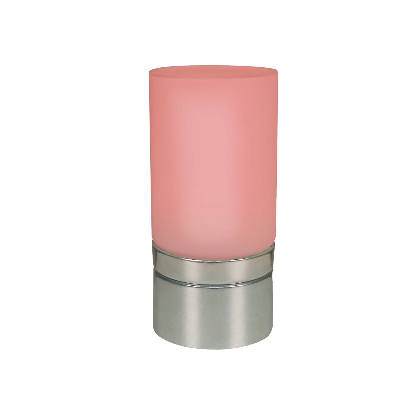 Tischleuchten - 2er-Set LED / RGB Glastischleuchte, Tischlampe im Modern Style, aus Kunststoff und Glas in weiß, 16 cm hoch, Ø 7,5 cm, inkl. LED  RGB-Farbwechsler  Schiebeschalter
