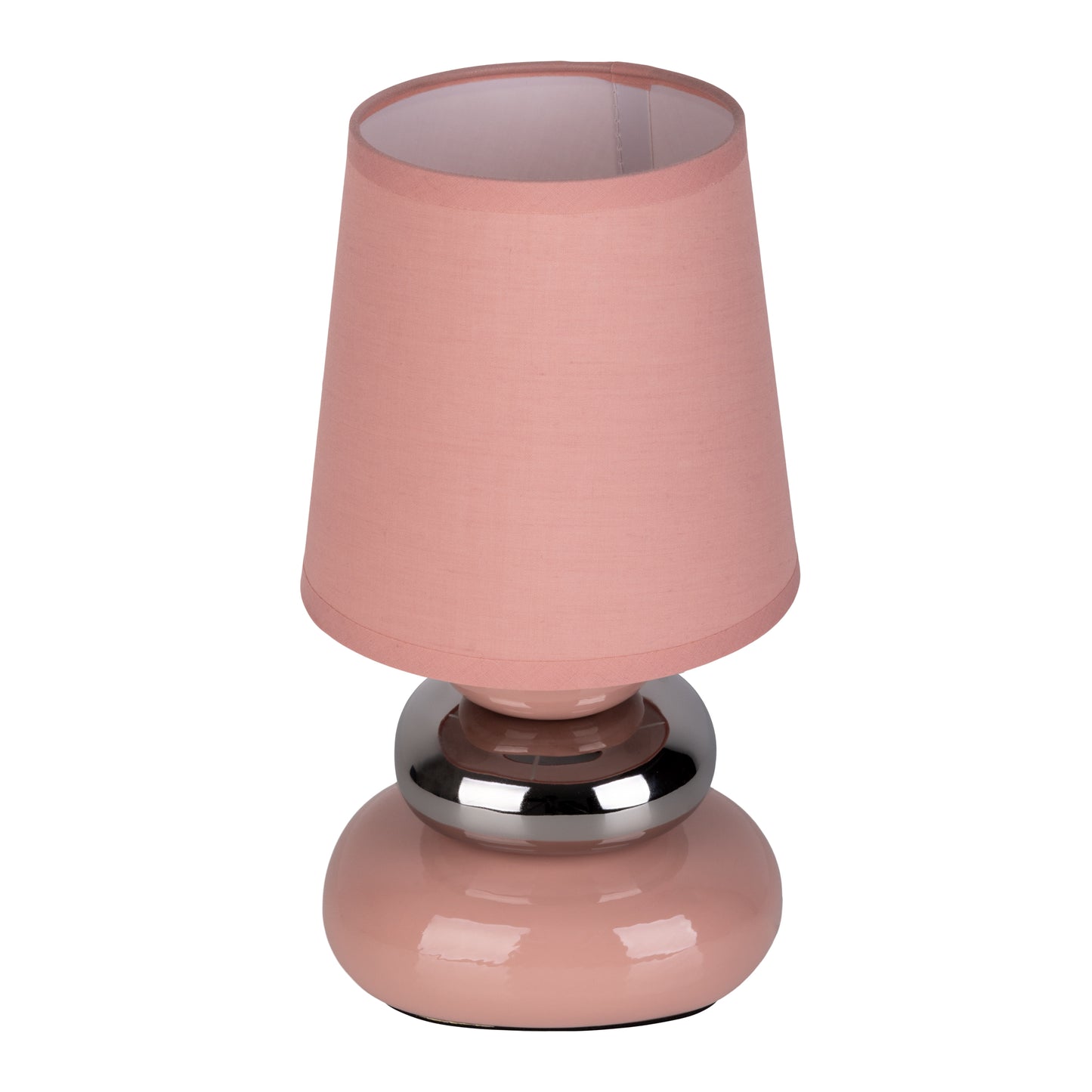 Keramik Tischleuchte "STONEY" H: 31cm rosa