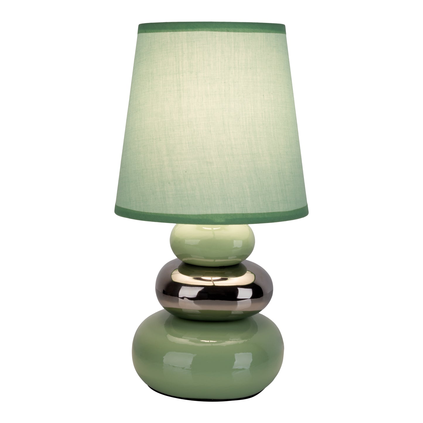 Keramik Tischleuchte "STONEY" H: 31cm mint