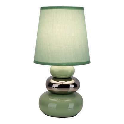 Keramik Tischleuchte "STONEY" H: 31cm mint