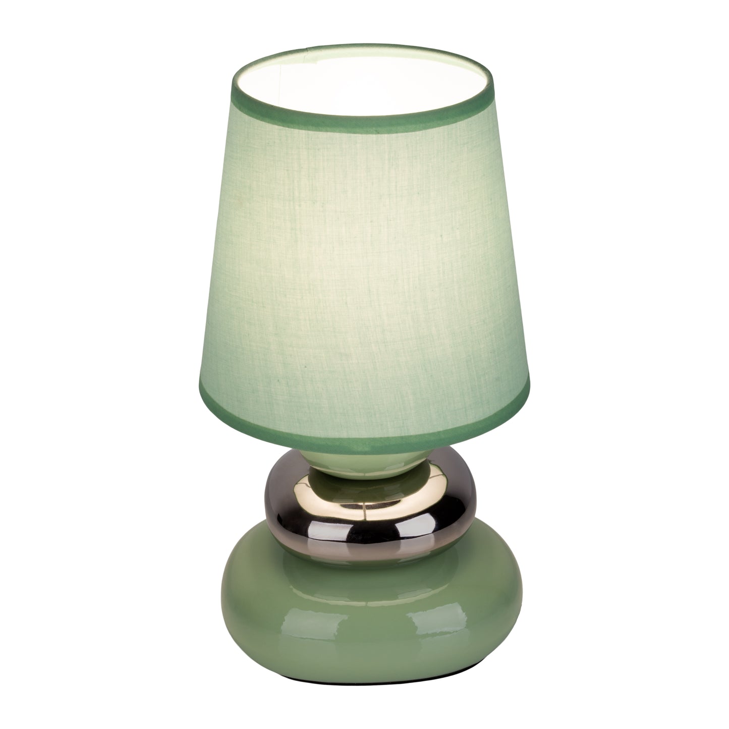 Keramik Tischleuchte "STONEY" H: 31cm mint