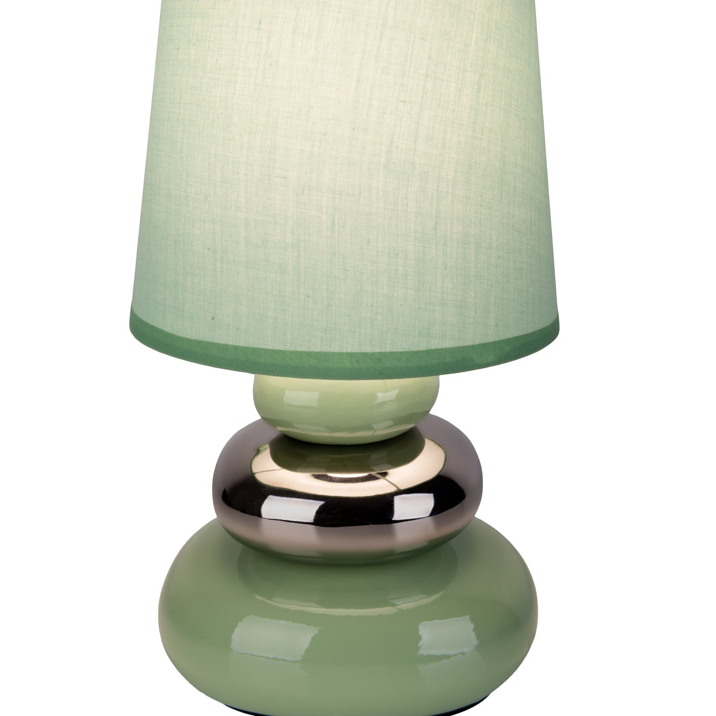 Keramik Tischleuchte "STONEY" H: 31cm mint