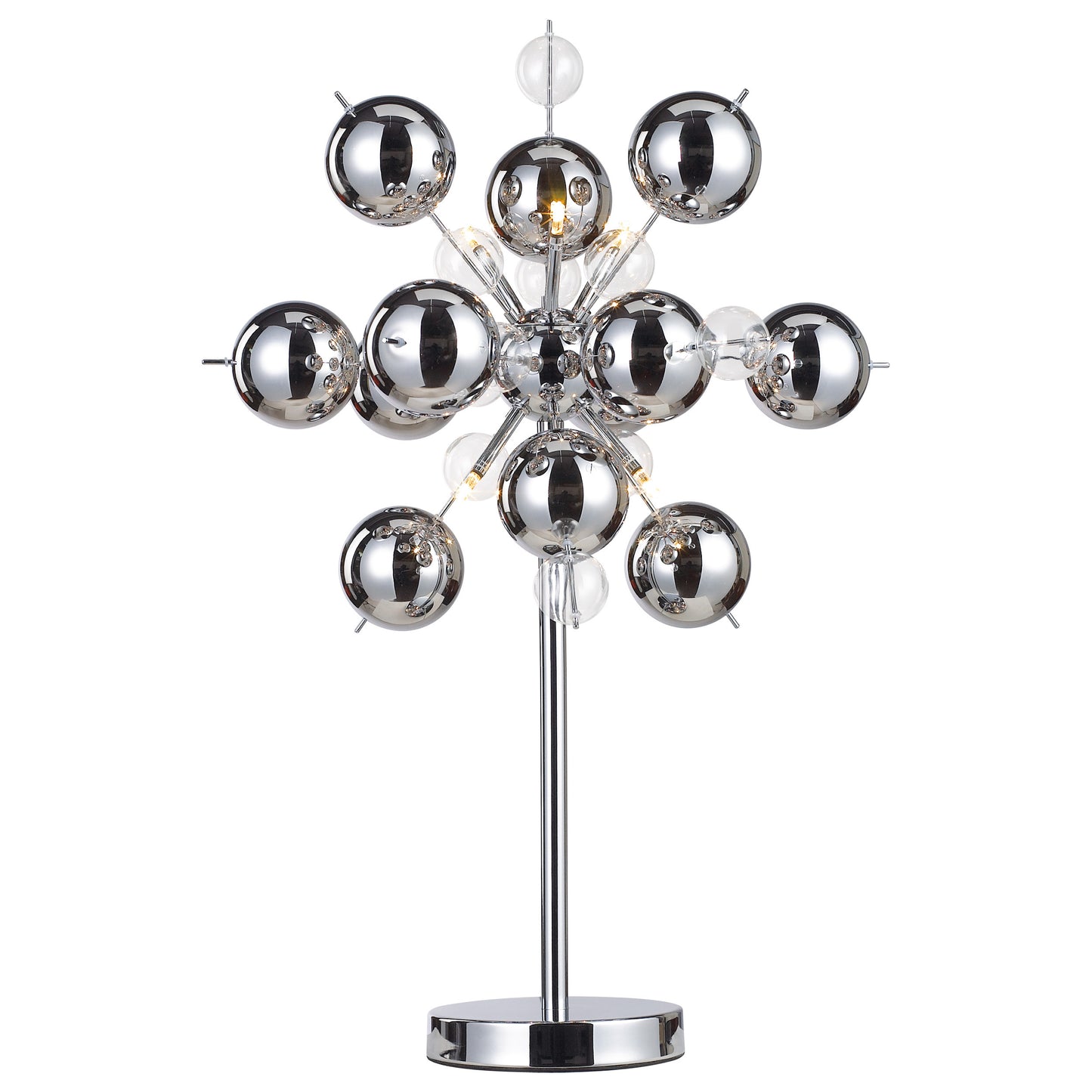 Tischleuchte "EXPLOSION" H: 73cm chrom