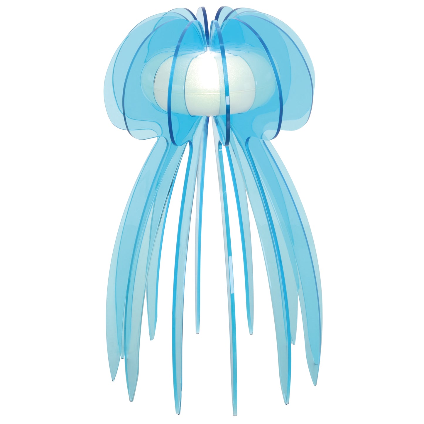 LED Tischleuchte "JELLYFISH" h:30cm türkis